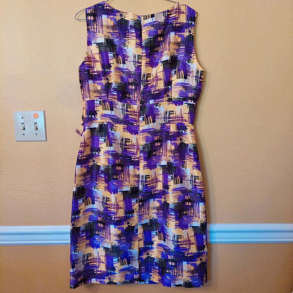 Alex Marie Bora Bora V Neck Bow Front Sheath Dress Women Size 10  MSRP $129 - Picture 3 of 6